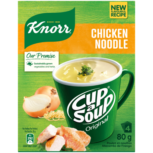 Knorr Cup-a-Soup Chicken Noodle Instant Soup 4 x 20g