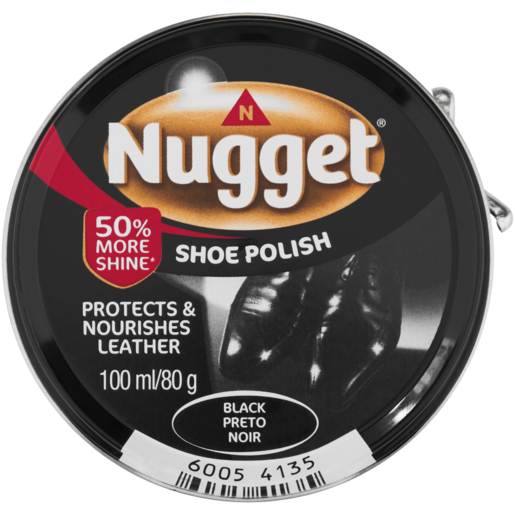 Nugget Black Shoe Polish 100ml