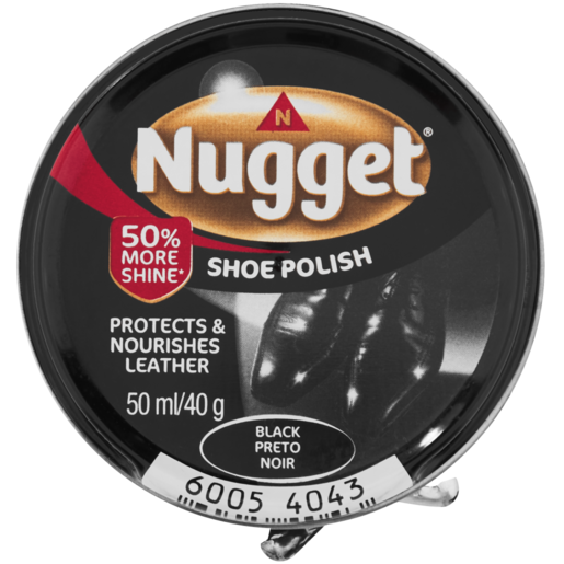 Nugget Black Shoe Polish 50ml