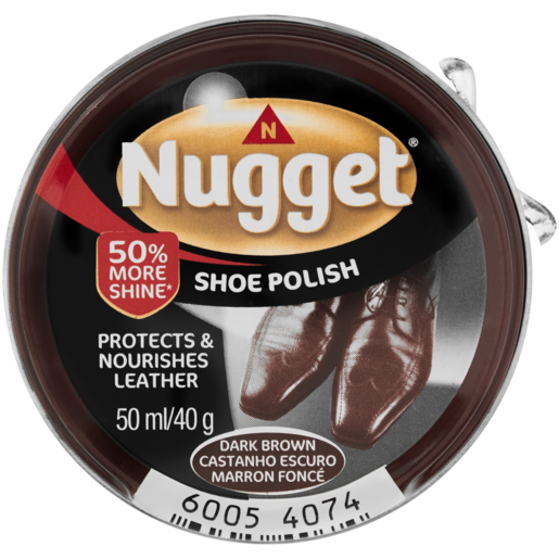 Nugget Dark Brown Shoe Polish 50ml