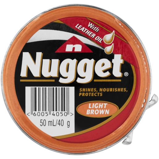 Nugget Light Brown Shoe Polish 50ml