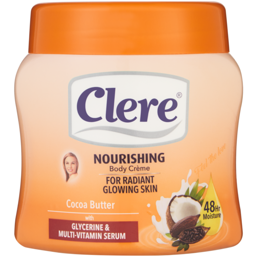 Clere Cocoa Butter Body Cream 500ml