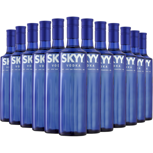 Skyy Vodka Bottles 12 x 750ml