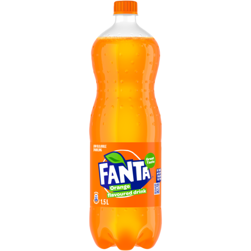 Fanta Sparkling Orange Flavoured Soft Drink Bottle 1.5L