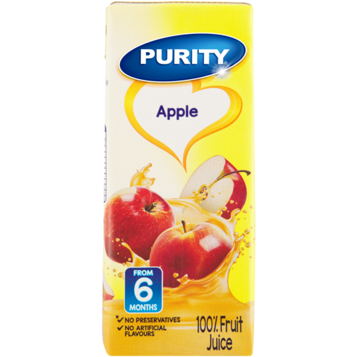 PURITY Apple 100% Fruit Juice 6-36 Months 200ml