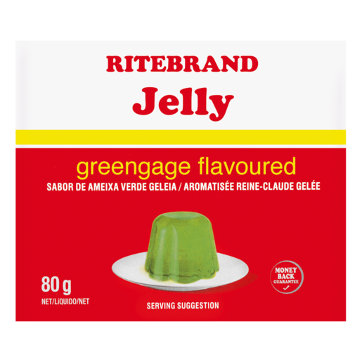 Ritebrand Greengage Flavoured Instant Jelly 80g