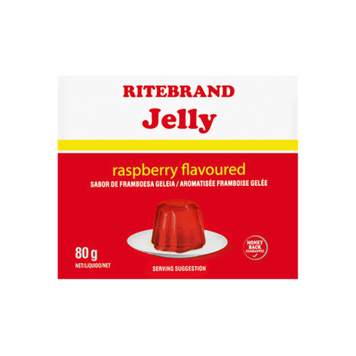 Ritebrand Raspberry Flavoured Instant Jelly 80g