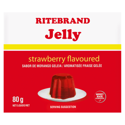 Ritebrand Strawberry Flavoured Instant Jelly 80g