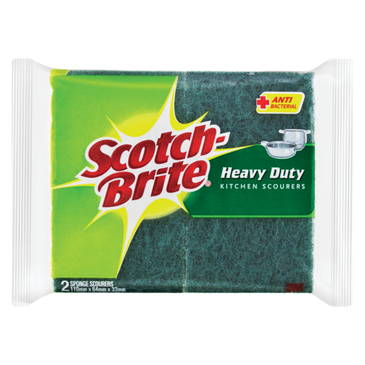 Scotch-Brite Heavy Duty Kitchen Scourers 2 Pack