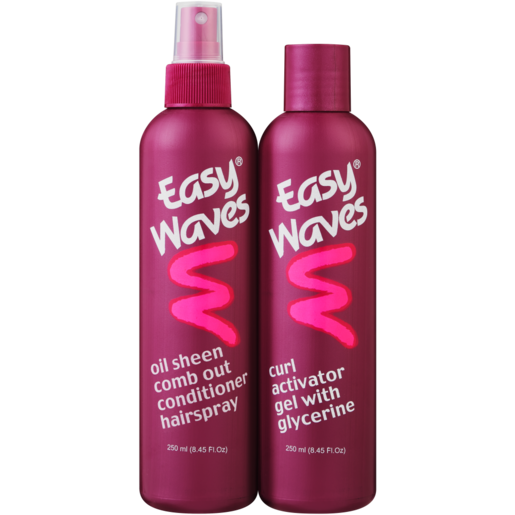 Easy Waves Style Gel & Comb Out Conditioner Hairspray Combo 2 x 250ml