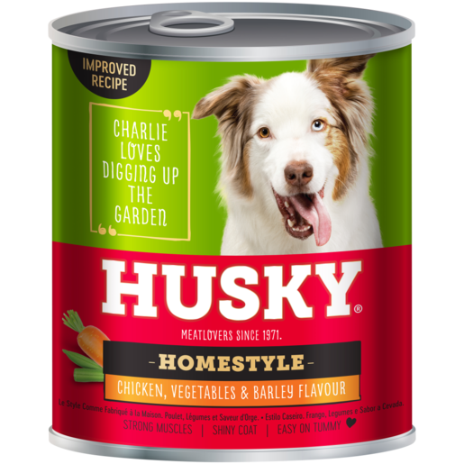 Husky Homestyle Chicken, Barley & Vegetable Dog Food 775g
