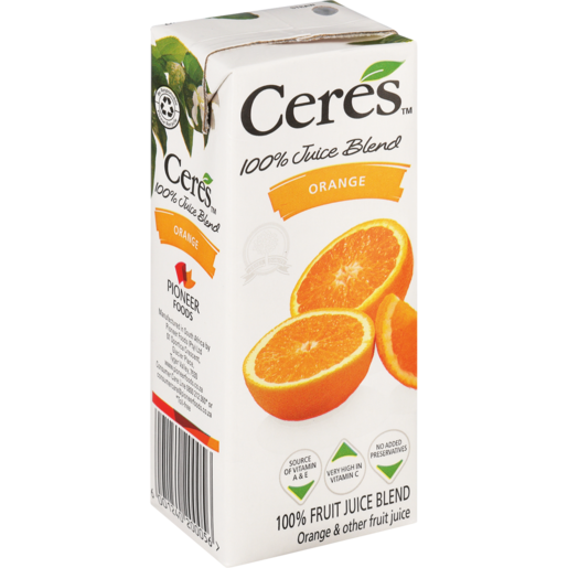 Ceres 100% Orange Fruit Juice 200ml