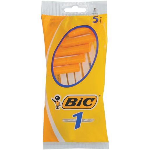 BIC 1 Men's Disposable Razors Pouch 5 Pack