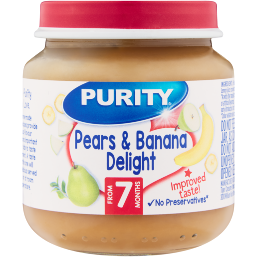 PURITY Pear & Banana Delight Baby Food 125ml