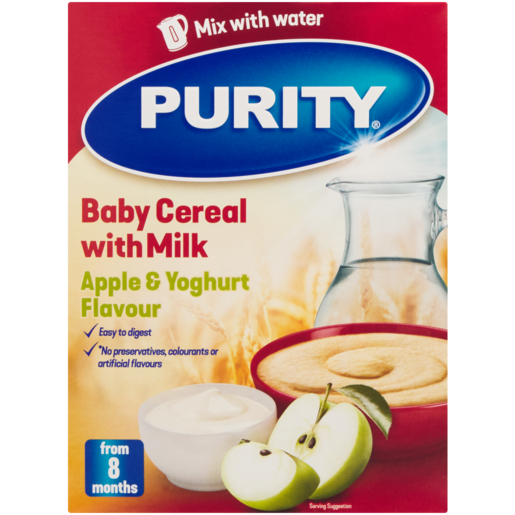 PURITY Apple & Yoghurt Flavoured Baby Cereal With Milk 200g