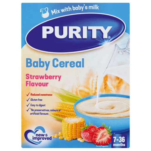 PURITY Strawberry Flavoured Baby Cereal 7 - 36 Months 200g