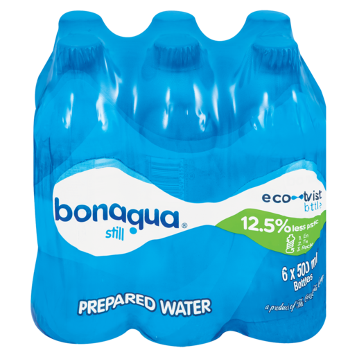 Bonaqua Still Water Bottles 6 x 500ml