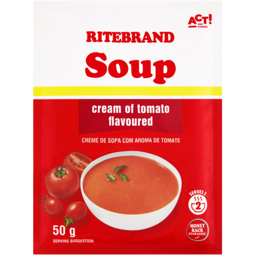Ritebrand Cream Of Tomato Flavoured Instant Soup 50g