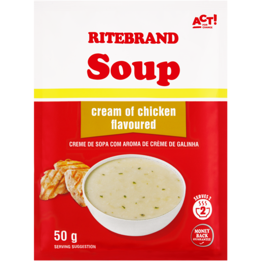 Ritebrand Cream Of Chicken Flavoured Instant Soup 50g