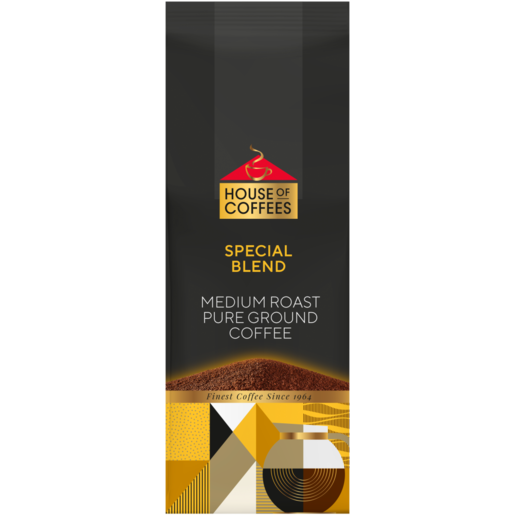 House of Coffees Special Blend Medium Roast Pure Ground Coffee Pouch 500g