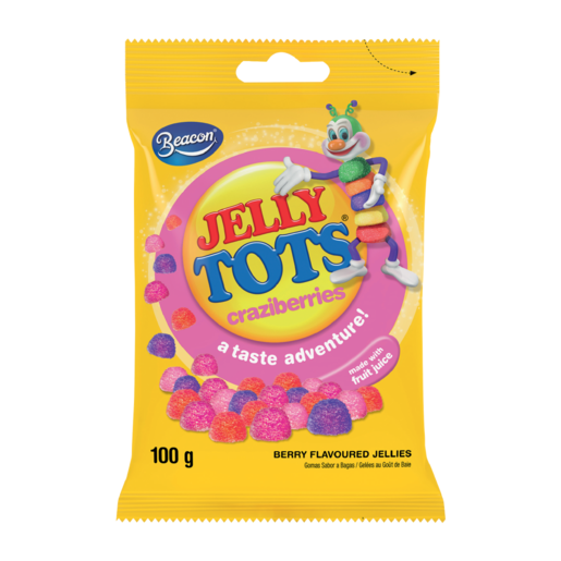 Jelly Tots Craziberries Soft Sweets 100g
