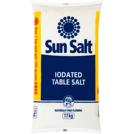 Sun Salt Iodated Table Salt 1.1kg 