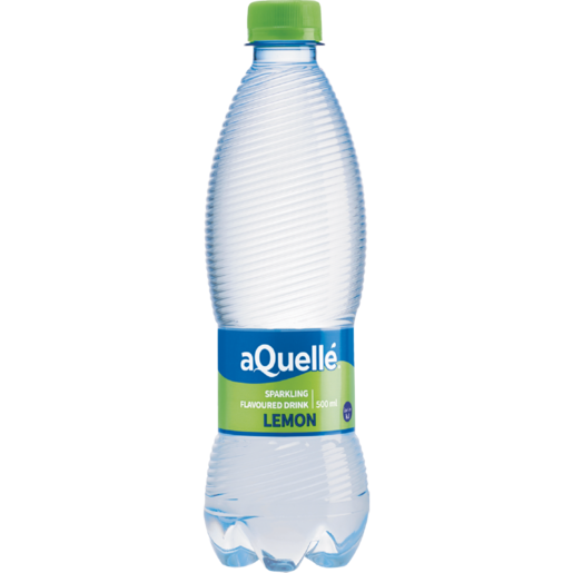 aQuellé Lemon Flavoured Sparkling Water 500ml
