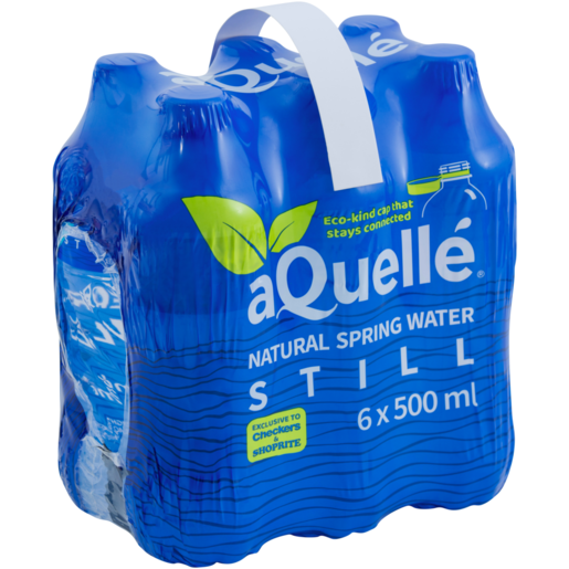 aQuellé Still Natural Spring Water 6 x 500ml 