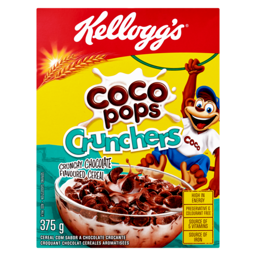 Coco Pops Crunchers Chocolate Flavoured Cereal 375g