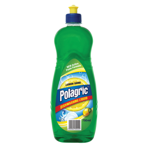 Polagric Lemon Shine Dishwashing Liquid 750ml