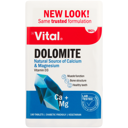 Vital Dolomite Mineral Tablets 200 Pack
