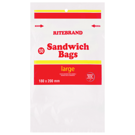 Ritebrand Large Sandwich Bags 50 Pack