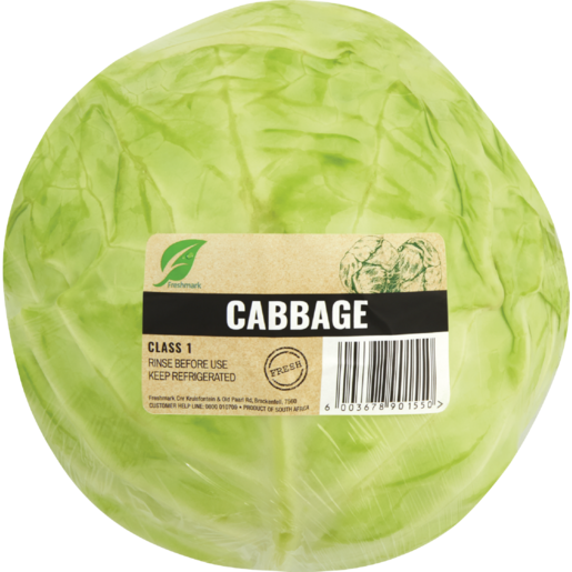 Unwrapped Cabbage Half