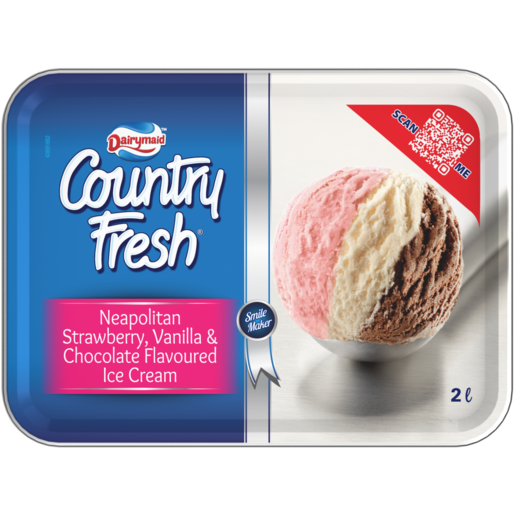 Dairymaid Country Fresh Neapolitan Ice Cream 2L