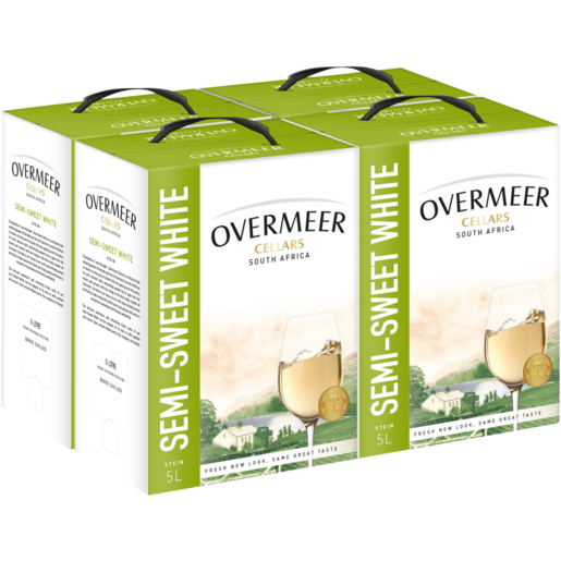 Overmeer Cellars Stein Semi-Sweet White White Wine Boxs 4 x 5L 