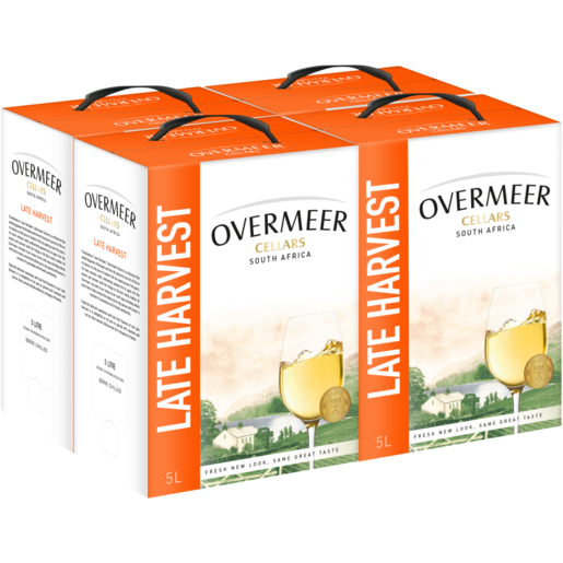 Overmeer Cellars Late Harvest White Wine Boxes 4 x 5L