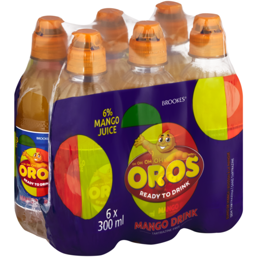 Brookes Oros Mango Drink 6 x 300ml 