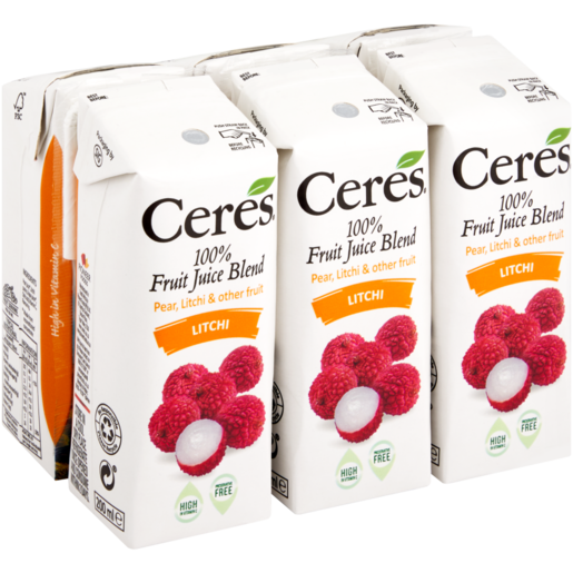 Ceres Litchi Juice Pack 6 x 200ml