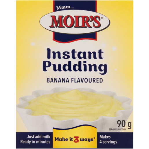 Moir's Banana Flavoured Instant Pudding 90g