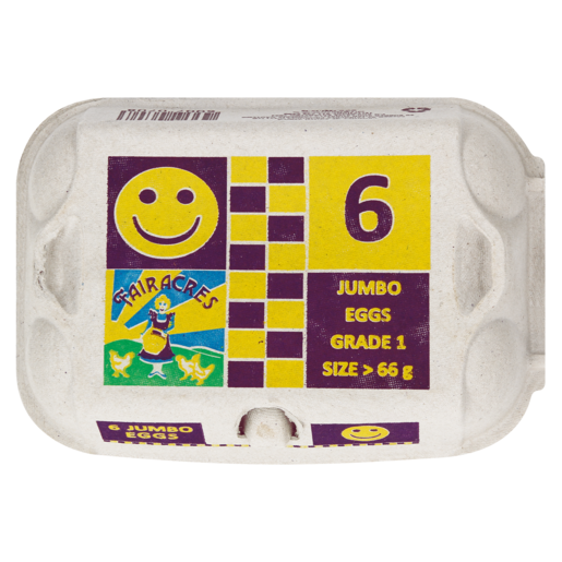 Fairacres Jumbo Eggs 6 Pack