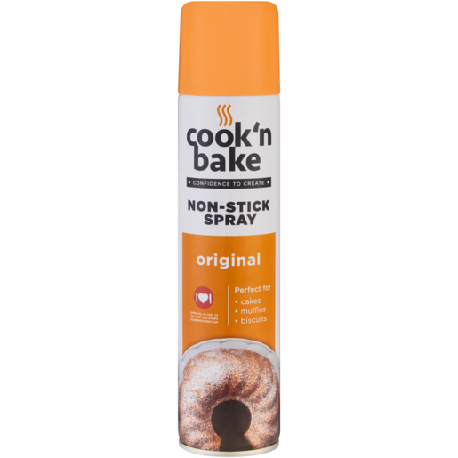 Cook 'n Bake Original Non-Stick Spray 300ml, Cooking Oils & Fats, Cooking  Ingredients, Food Cupboard, Food