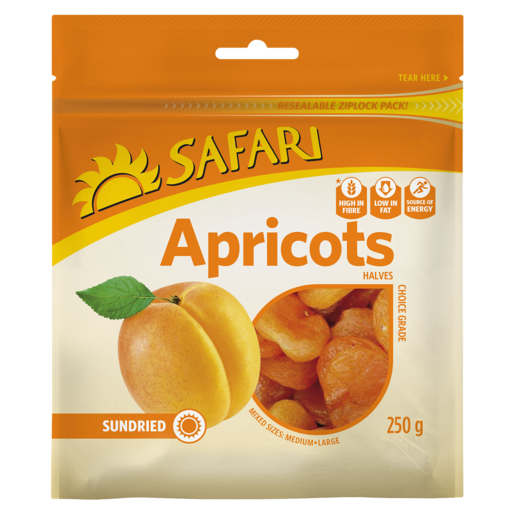 SAFARI Dried Apricot Halves 250g