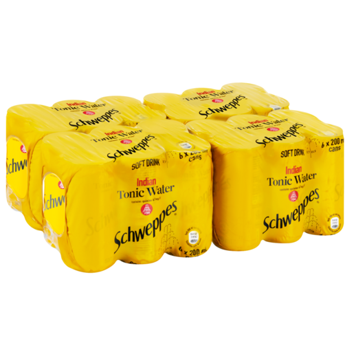 Schweppes Indian Tonic Water Soft Drinks 24 x 200ml
