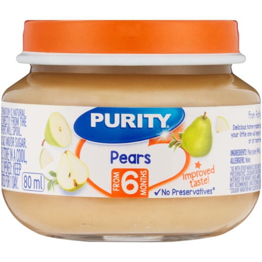PURITY Pear Baby Food 80ml