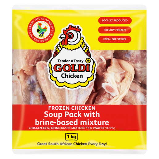 Goldi Chicken Frozen Chicken Soup Pack With Brine-Based Mixture 1kg