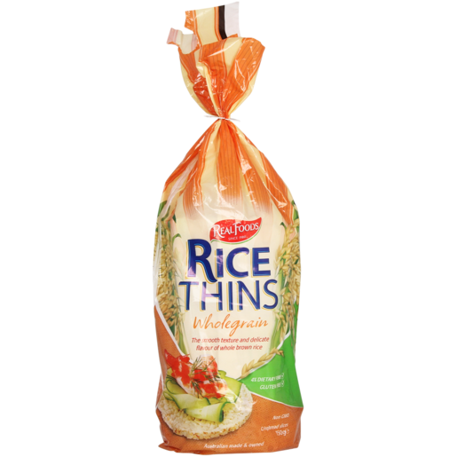 Real Foods Wholegrain Rice Thins 150g