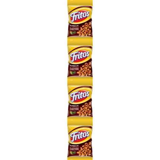 Fritos Ribbons Barbecue Flavoured Corn Chips 4 x 25g