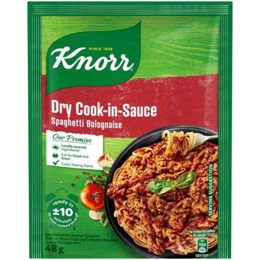 Knorr Spaghetti Bolognaise Dry Cook-in-Sauce 48g 