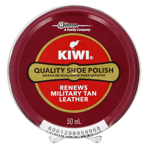 Kiwi Renews Military Tan Leather Shoe Polish 50ml