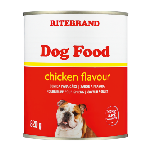 Ritebrand Chicken Flavoured Dog Food Can 820g